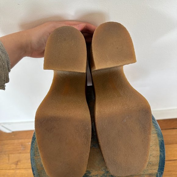 Stella McCartney Skyla Chunky Platform Ankle Boots PRALINE sz 38 - Picture 5 of 13